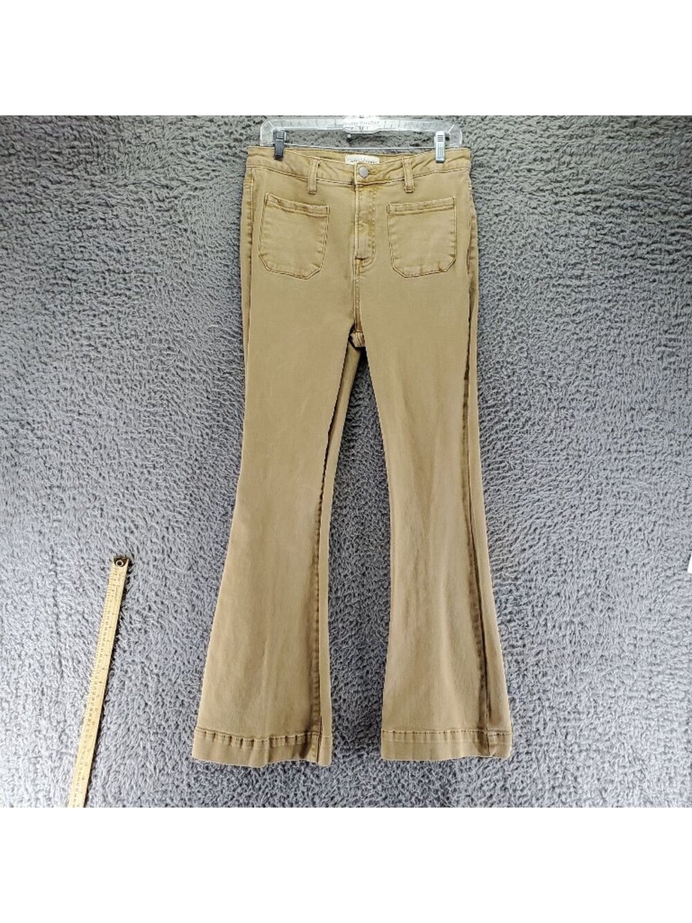 Risen Jeans Womens 13/31 Tan Brown Stretch Denim Flared *Read*
